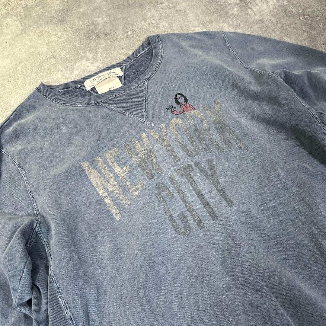 REMI RELIEF 両Vガゼット　スウェット　ヴィンテージ加工　L 日本製