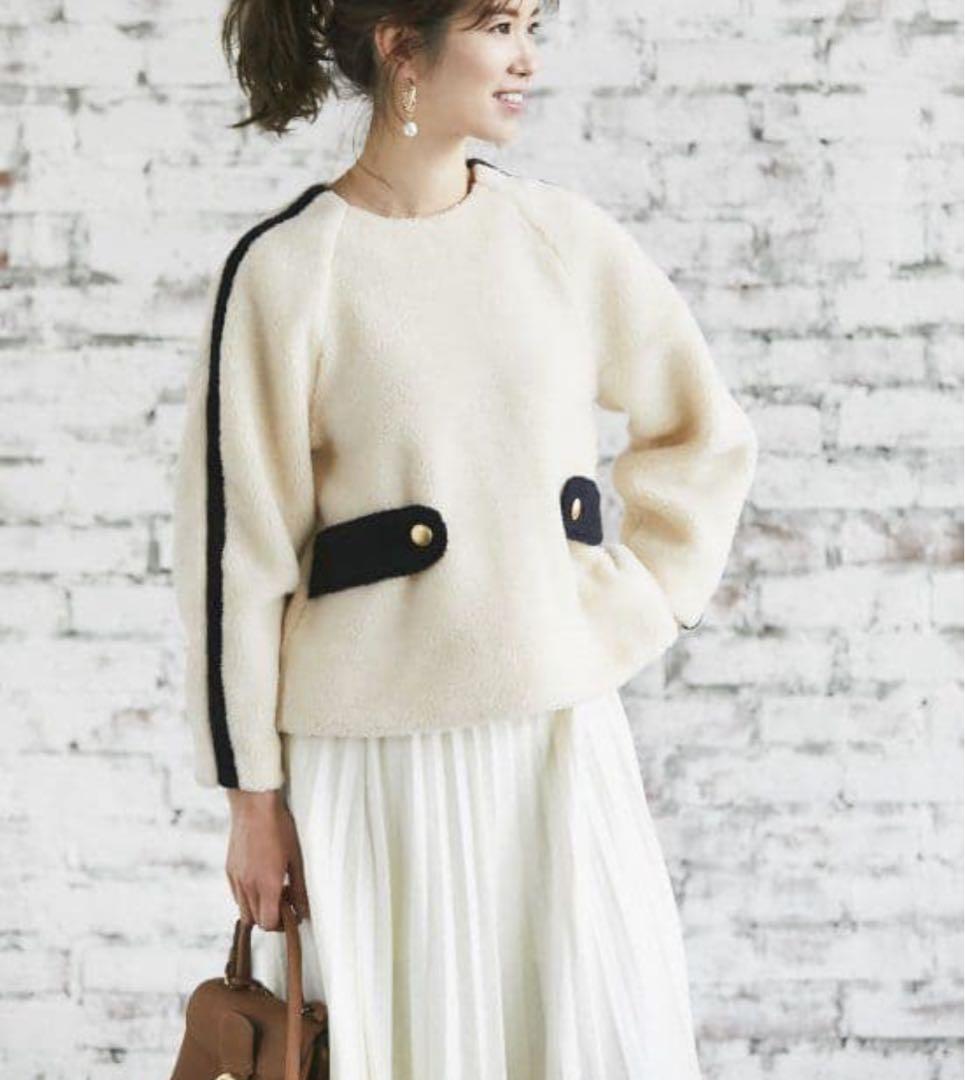 12/14まで割引★セブンテンバイミホカワヒト★ボアプルオーバー(オフホワイト)