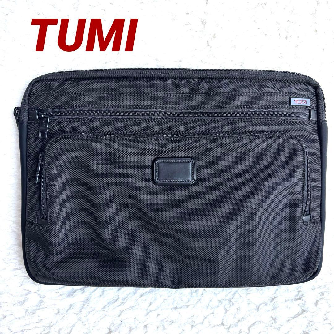 ★美品★【TUMI トゥミ】ラージラップトップカバー PCケース クラッチバッグ