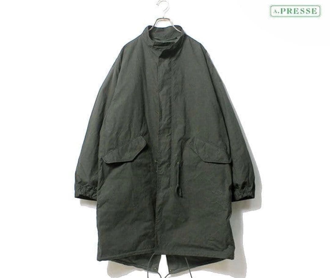 アプレッセ　a.presseモッズコート サイズ2 ダークグリーン　新品同様