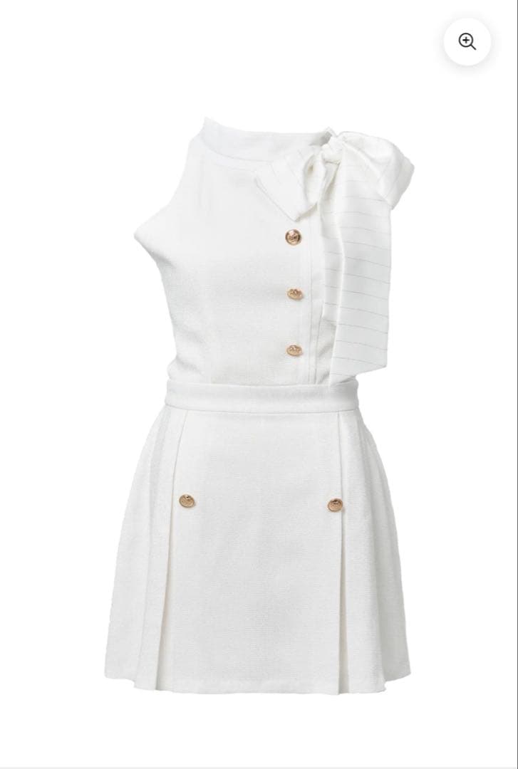 BELEAR MIMI ベリアミミ アメスリツイードミニワンピース White