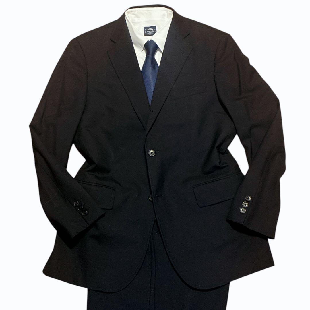 美品 ジェイプレス PRESSCLUSIVE ペピンメリノウール スーツ AB6