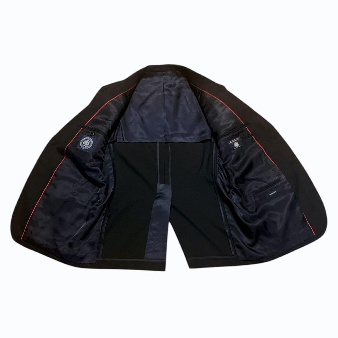 美品 ジェイプレス PRESSCLUSIVE ペピンメリノウール スーツ AB6