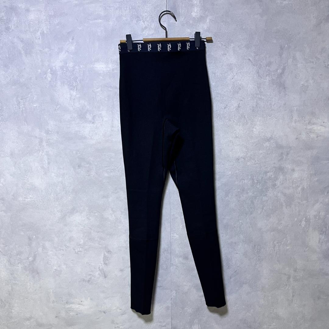 TURBO Cell タイツ ロング ストレッチ ロゴ ブラック M 4547