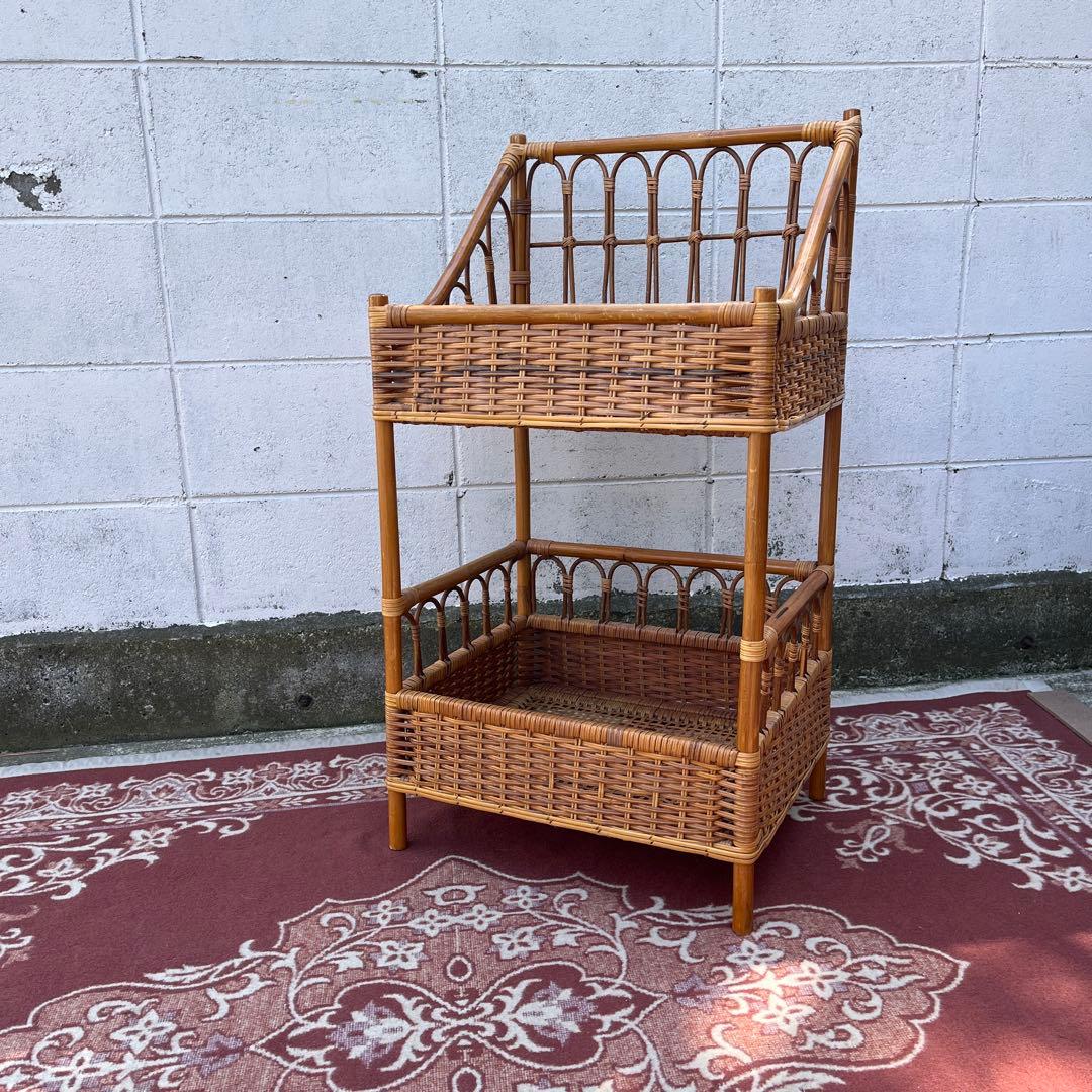 ナチュラル天然素材◾️籐ラタン製 ランドリーラック 脱衣籠 脱衣かご バスケット