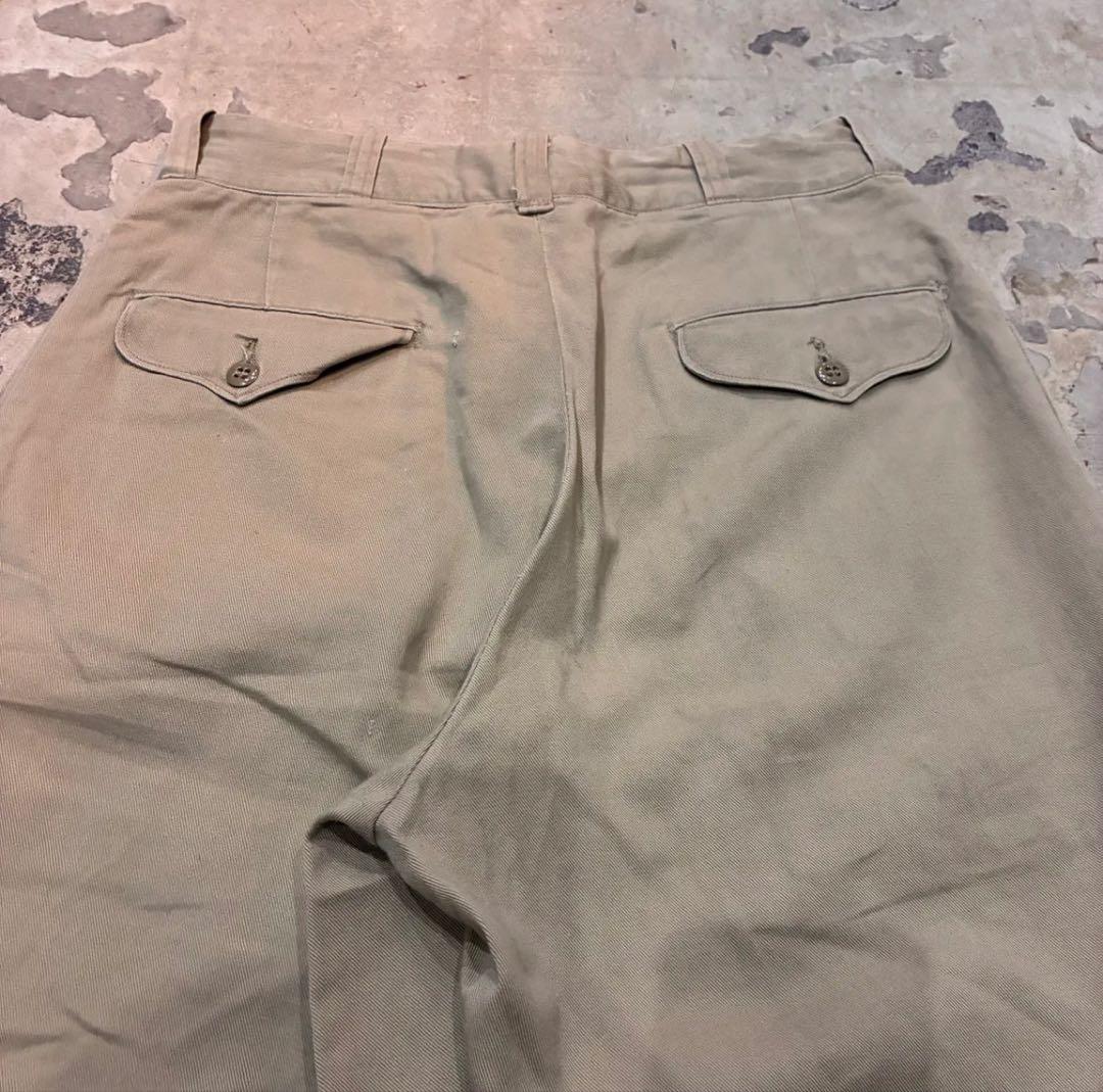 70s USMC Chino 米軍 海兵隊 チノパン トラウザーズパンツ 実物