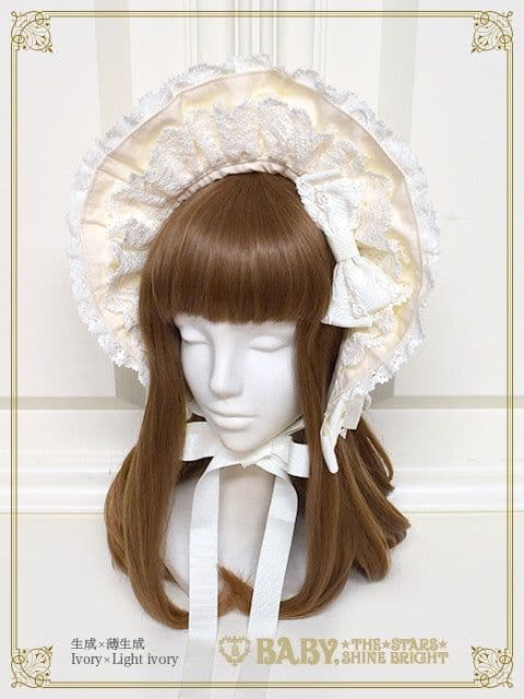 BABY, THE STARS SHINE BRIGHT ★生成りボンネット