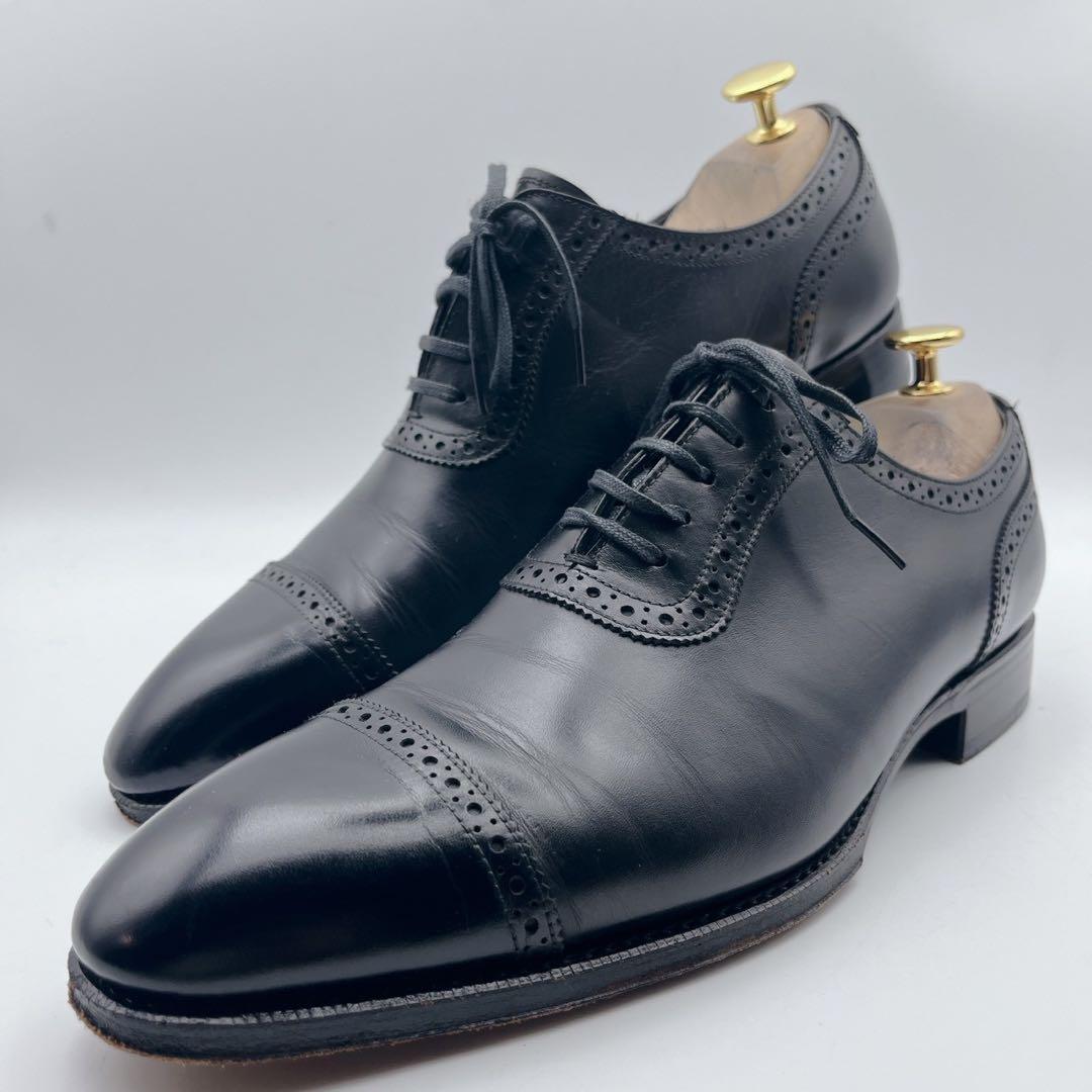 美品✨ユニオンインペリアル U1108 パンチドキャップ ブローグ 黒 25cm