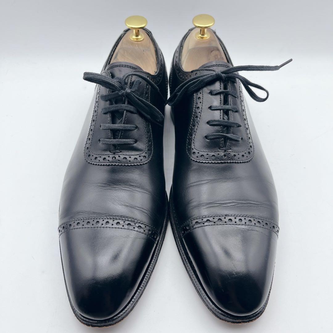 美品✨ユニオンインペリアル U1108 パンチドキャップ ブローグ 黒 25cm