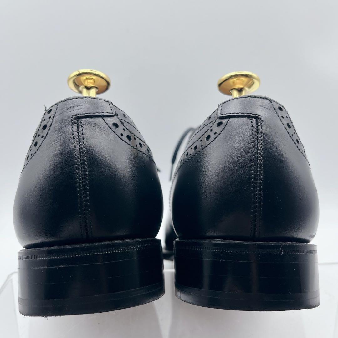 美品✨ユニオンインペリアル U1108 パンチドキャップ ブローグ 黒 25cm