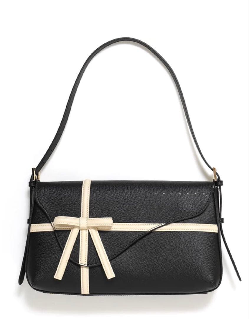 バッグ andmary Valentine ribbon leather bag