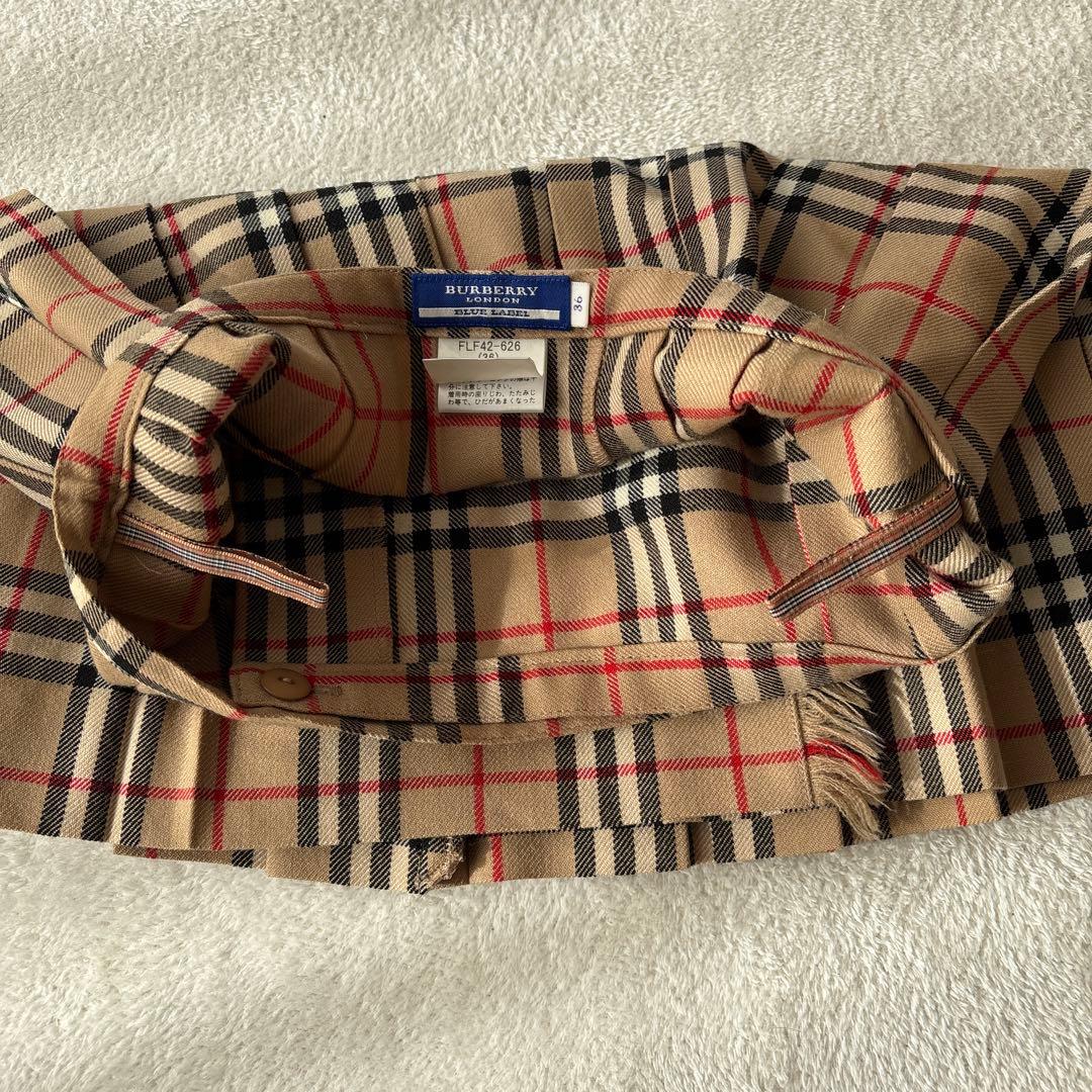 美品⭐︎BURBERRY BLUE lABELノバチェック　巻きスカート36