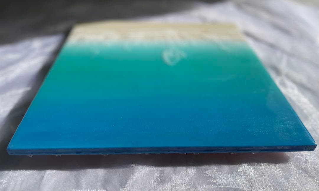 3連ロングパネル　全長90㎝ オーシャンレジン　海アート　ギフト　壁掛けアート