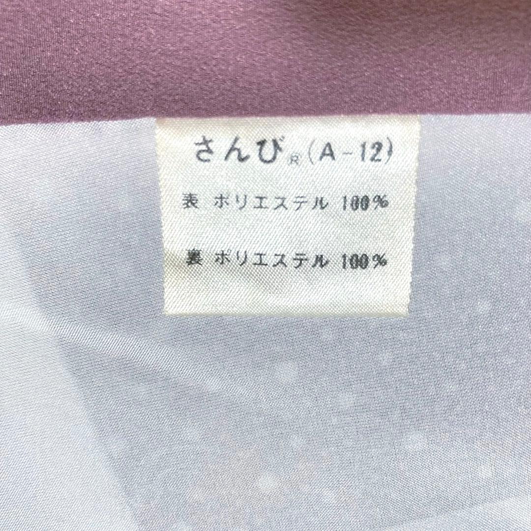 【未使用美品✨】東レシルック　さんび　洗える着物　江戸小紋　大小あられ　紫色H1