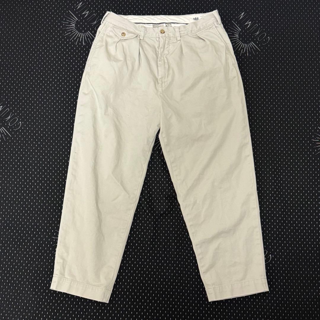 POLO RALPH LAUREN チノパンツ 30 グレージュ/オフホワイト