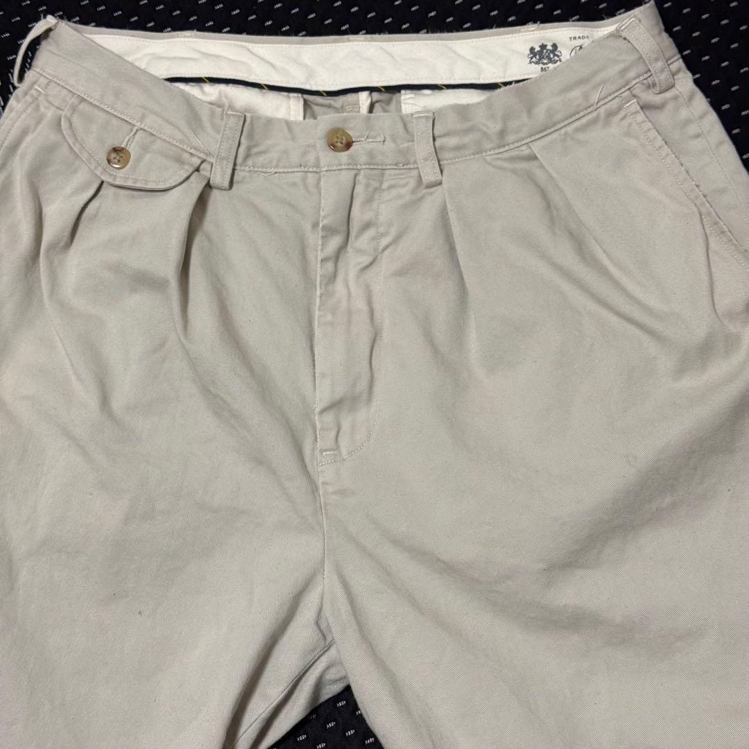 POLO RALPH LAUREN チノパンツ 30 グレージュ/オフホワイト