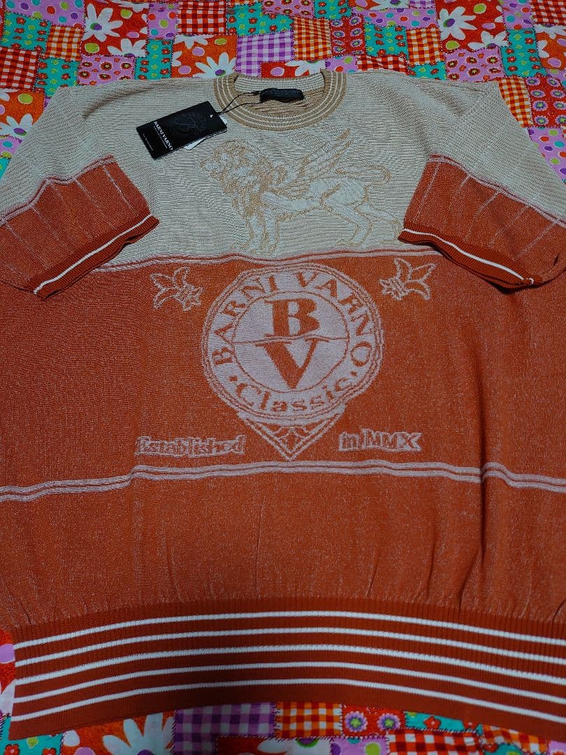 優*希様 新品 バーニヴァーノ サマーセーター ニット LL 半袖 barni