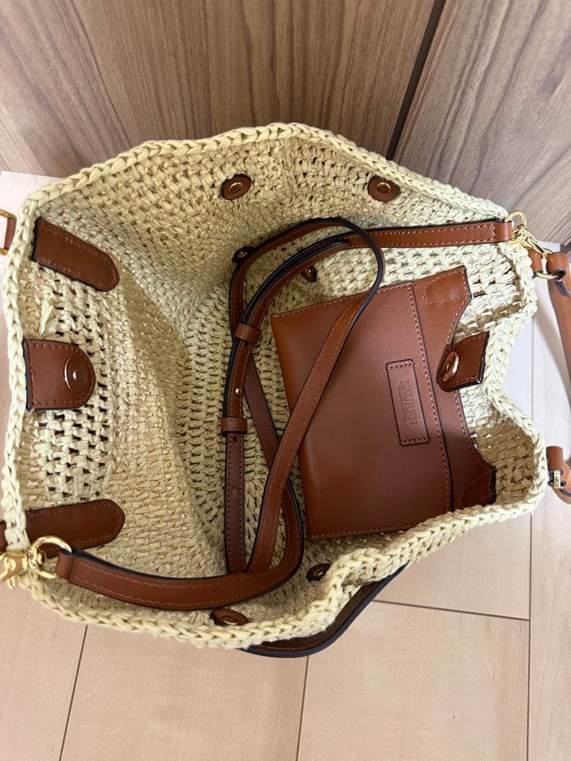 ラルフローレン カゴバック　ショルダーバッグ　2way 美品