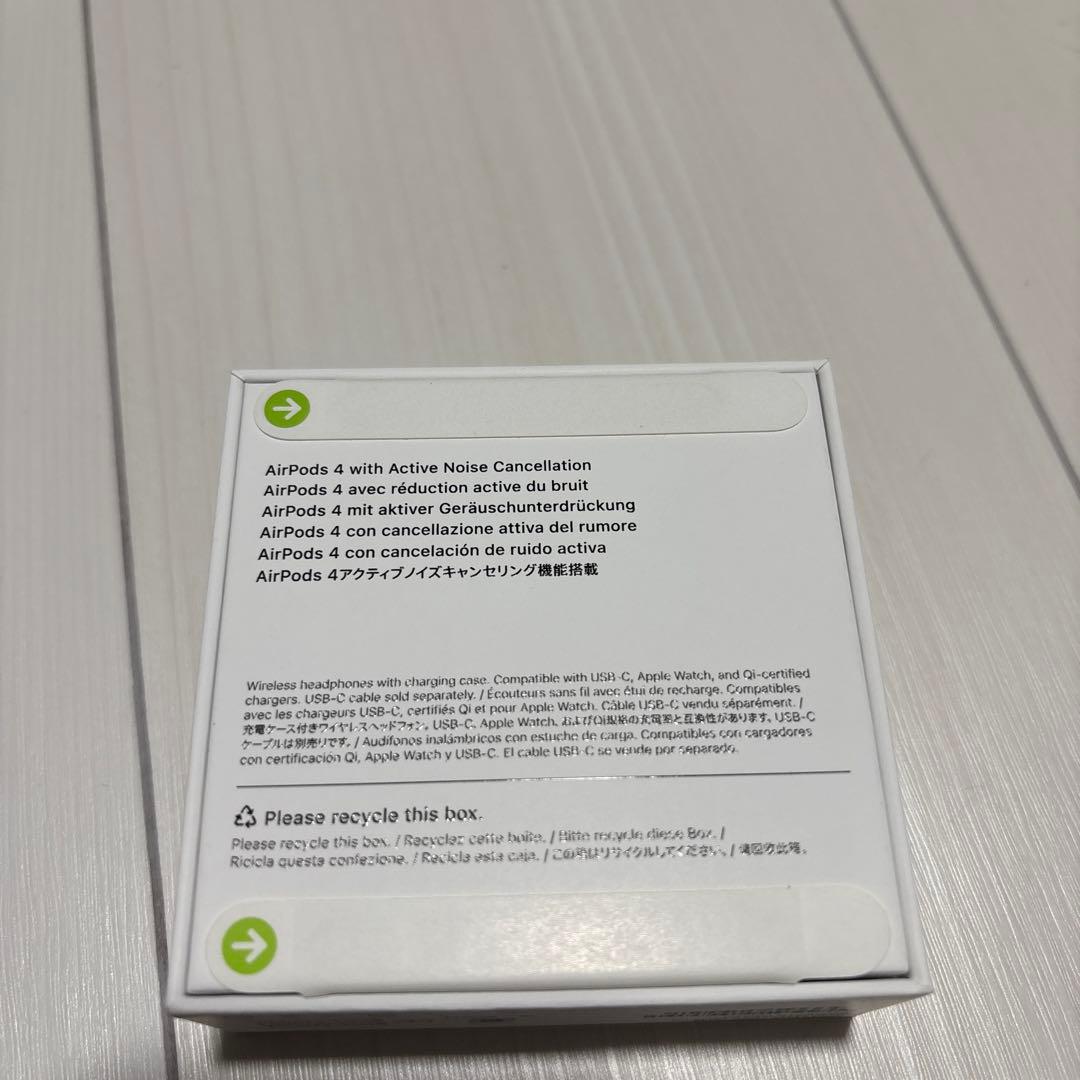 未開封！新品 AirPods 4 本体 アクティブノイズキャンセリング