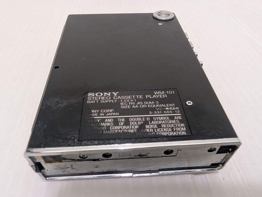 動作未確認SONY WALKMAN WM-101 ステレオ　カセットプレーヤー