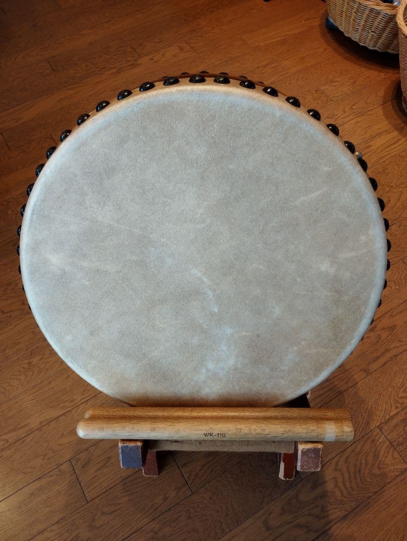 和太鼓 直径約40cm スタンド▪️バチ付き