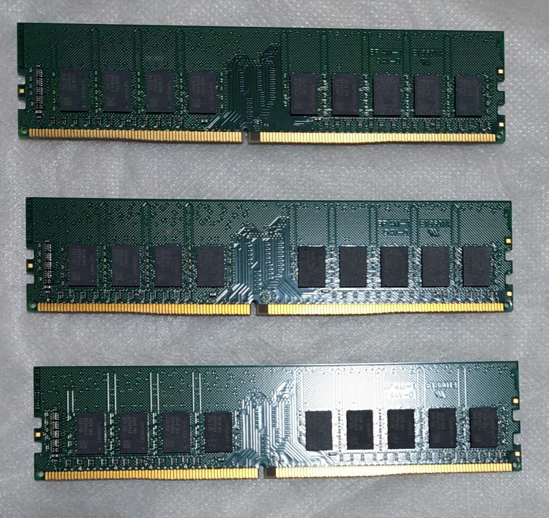 8GBメモリ×5枚 計40GB PC4-2133 PC4-2666 動作品