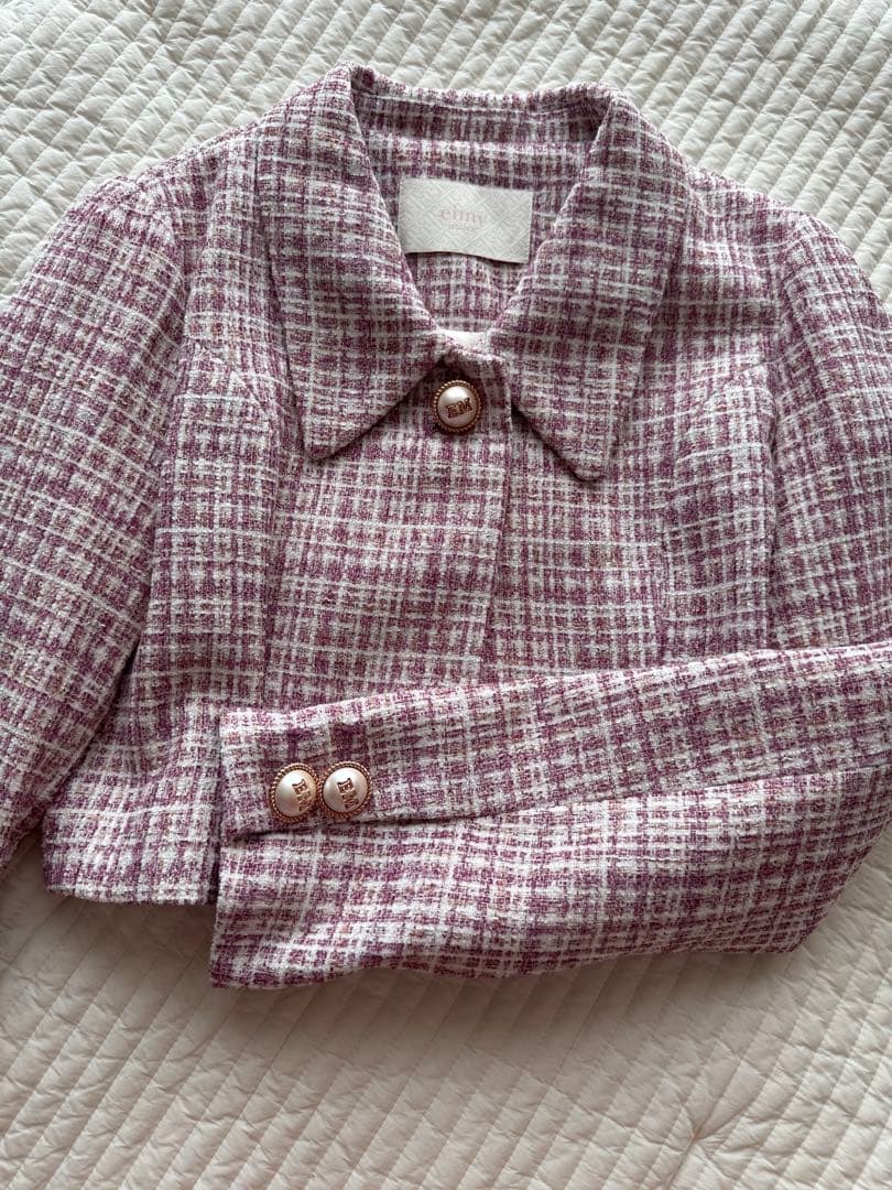 eimy istoire ツイードショートジャケット