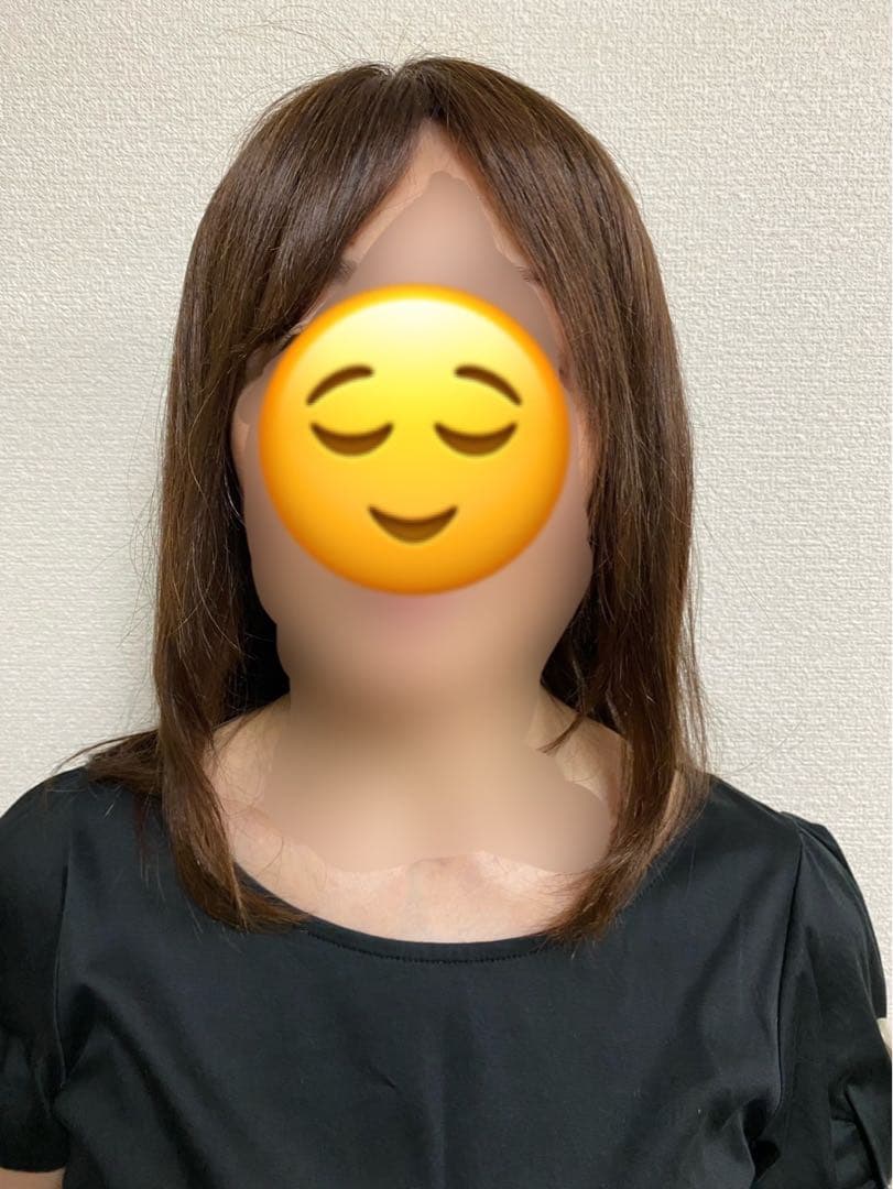 人毛ウィッグ　人毛100%