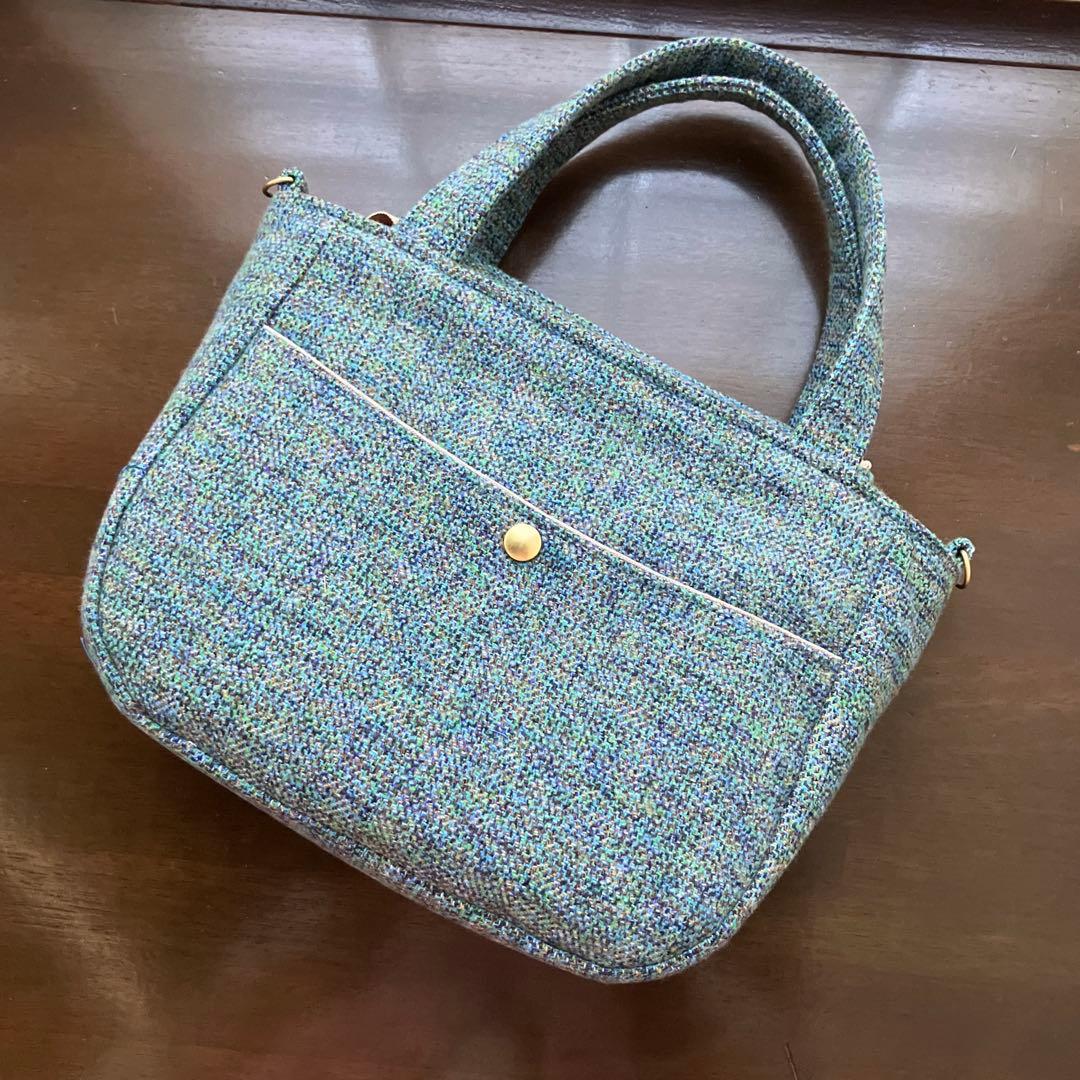 新作✦クロスステッチ❤︎ luxeバッグ　ハンドメイド サモイロフ