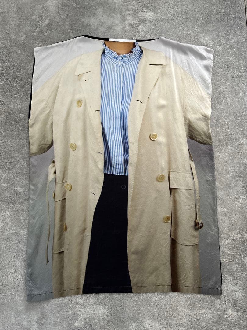 A'N'D AZUMI and DAVID 転写プリント シルクワンピース