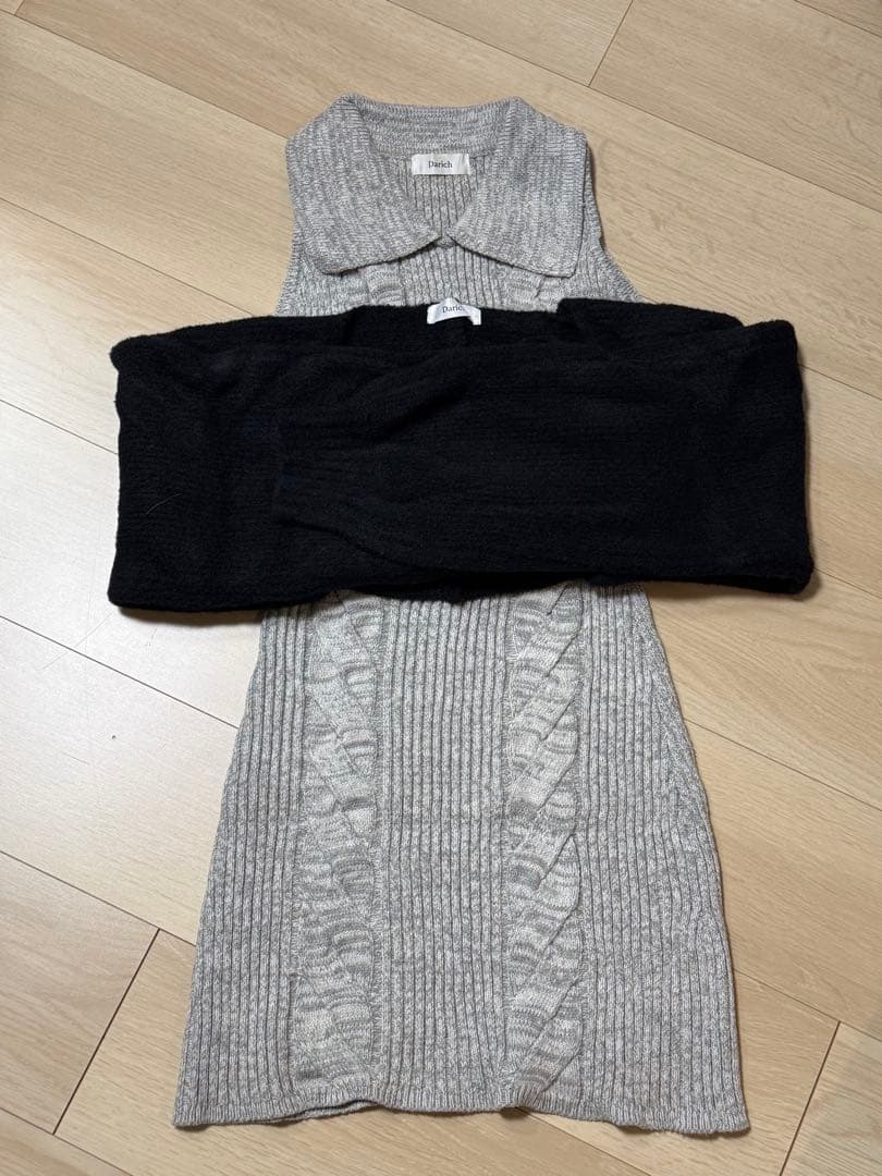 Darich ショートボレロニットミニワンピース Freeサイズ