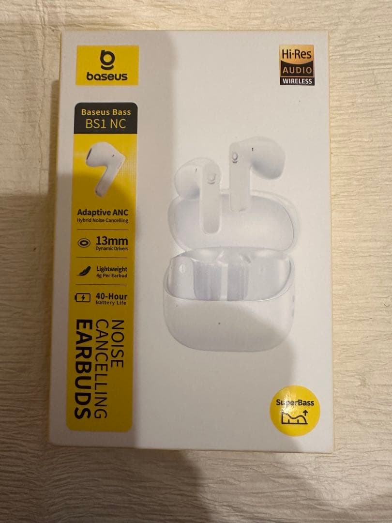 【未使用ベースアス Baseus BS1 NC ワイヤレスイヤホン