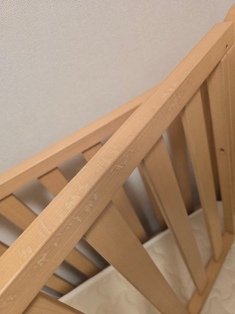 ベビーベッド　Boori 6歳までベッド『スレイ』（アーモンドカラー）