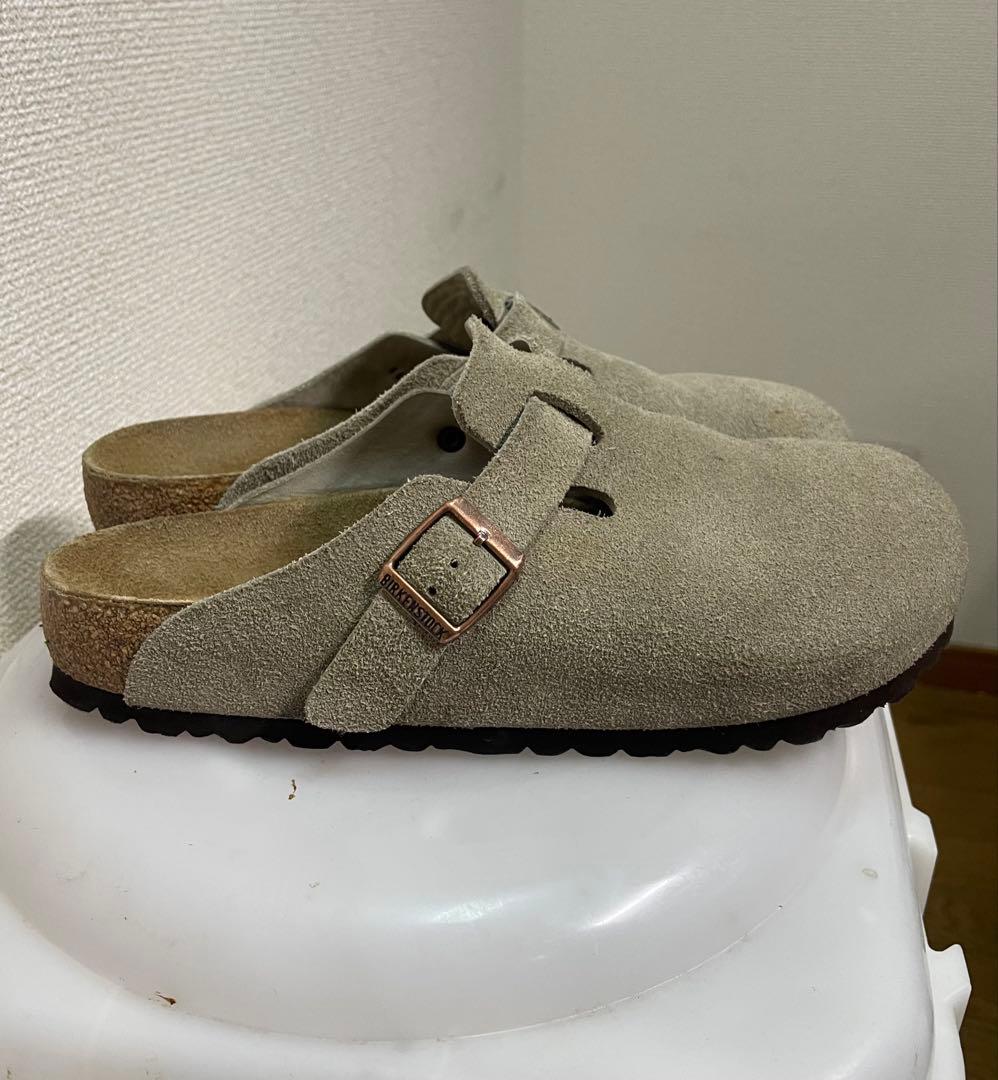 ビルケンシュトック　ボストン　ベージュ スエード サンダル 40