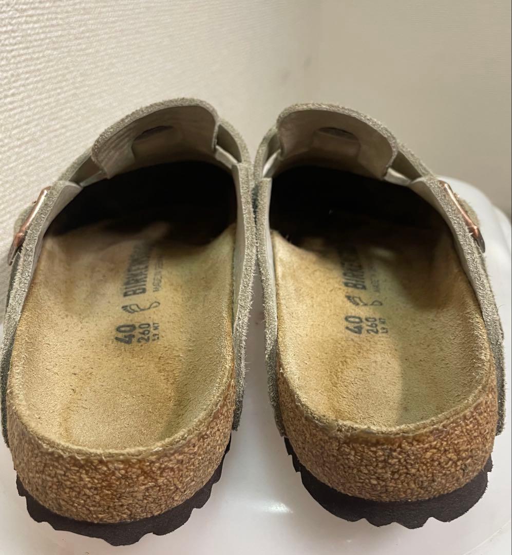 ビルケンシュトック　ボストン　ベージュ スエード サンダル 40