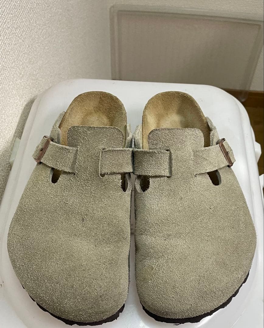 ビルケンシュトック　ボストン　ベージュ スエード サンダル 40