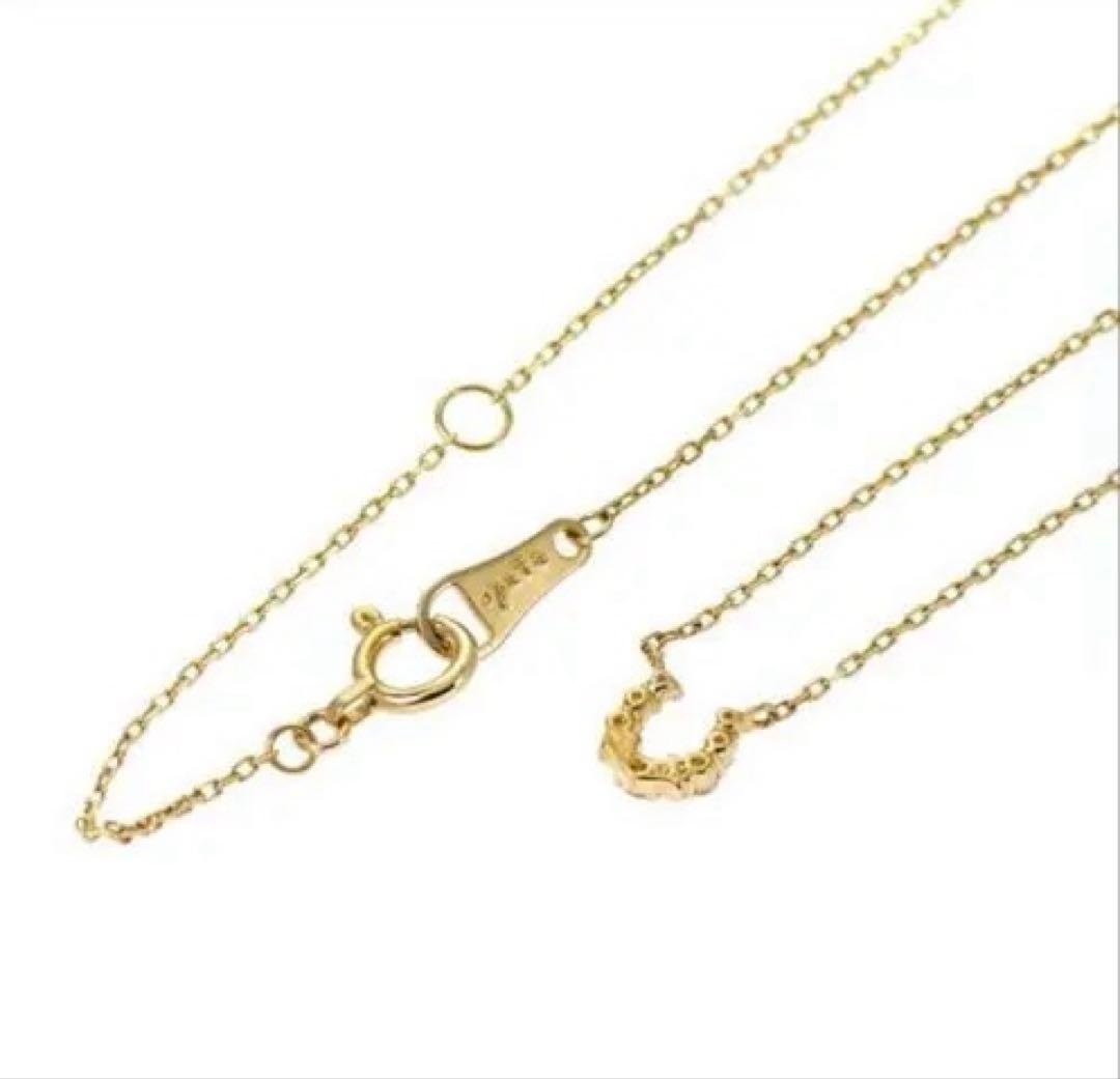 agete ネックレス　フォースシュー　馬蹄　ダイヤモンド