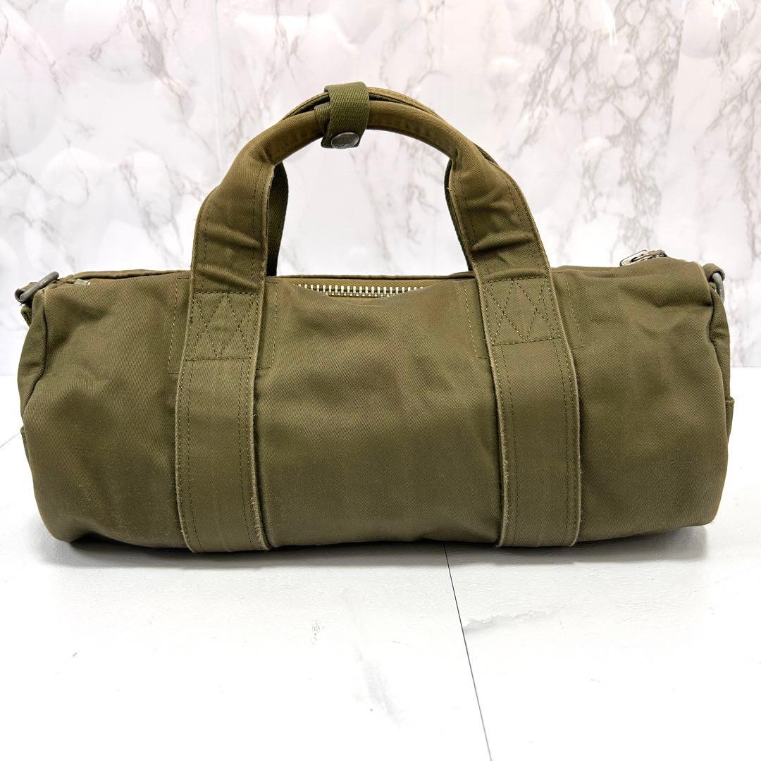 y2k PORTER ラブ&ピース 2way ミニボストンバッグ カーキ