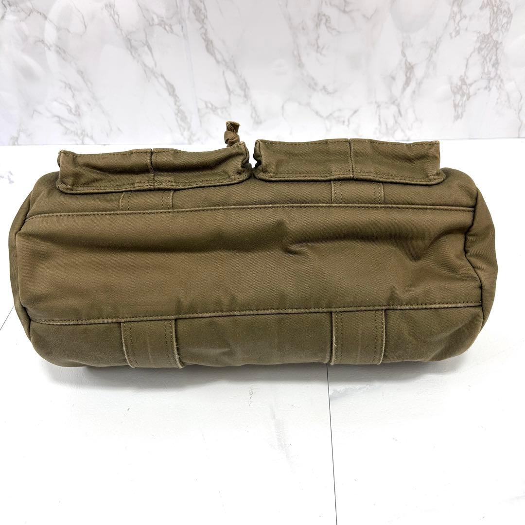 y2k PORTER ラブ&ピース 2way ミニボストンバッグ カーキ