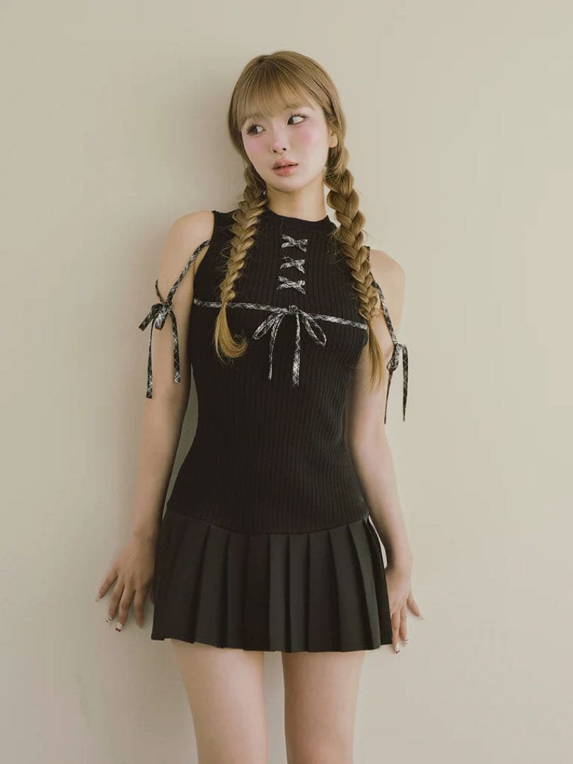 定価以下♡ ダーリッチ Darich ♡ ドッキングレースアップミニワンピース