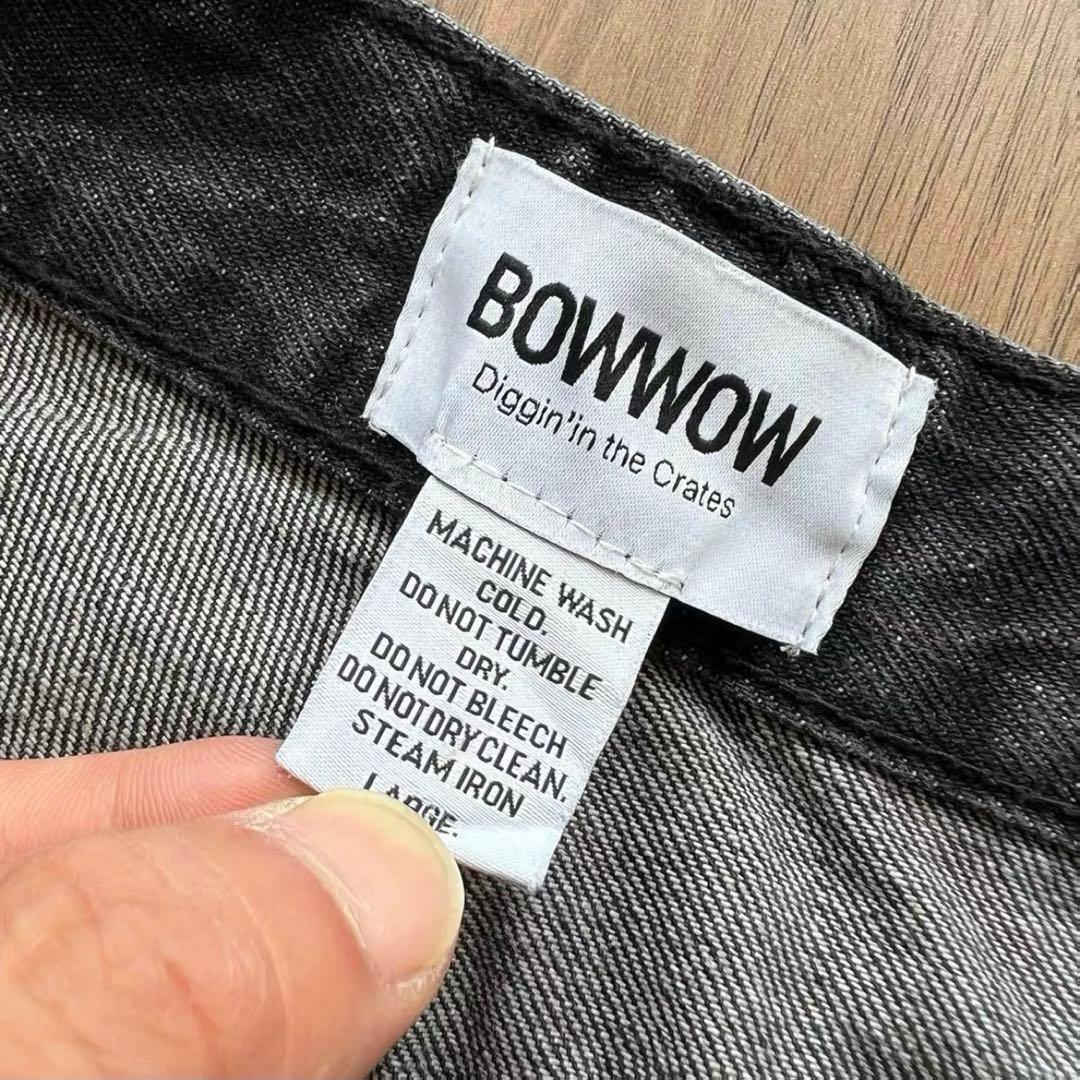 パンツ BOWWOW 30S BLACK DENIM PANTS REPAIRED