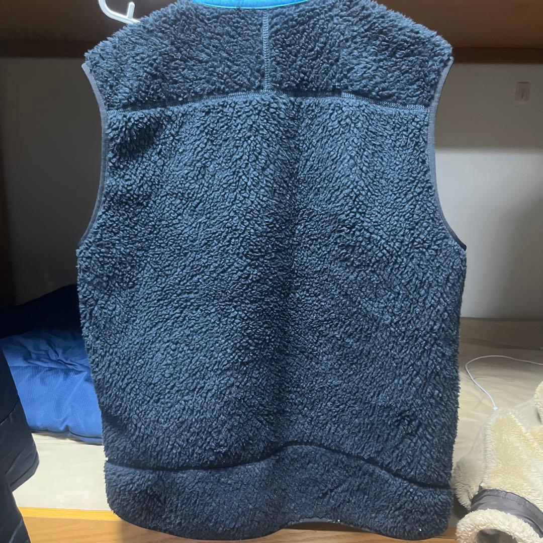 patagonia フリース ベスト L 黒