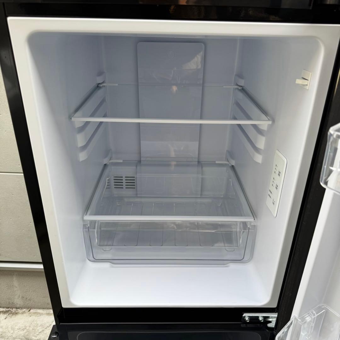 131⭐️2024.23年製★アイリス冷蔵庫ハイアール洗濯機ブラック黒　家電セット