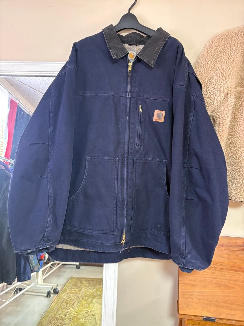 USA製美品Carhartt Traditional coat NAVY 3XL