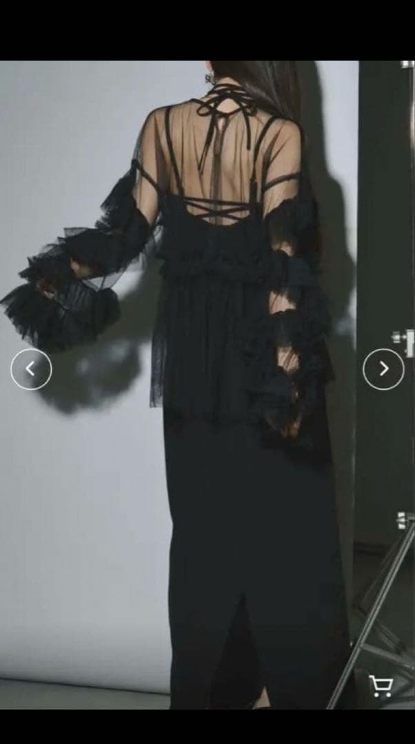 【Ezick】Elegant volume sleeves セットキャミドレス