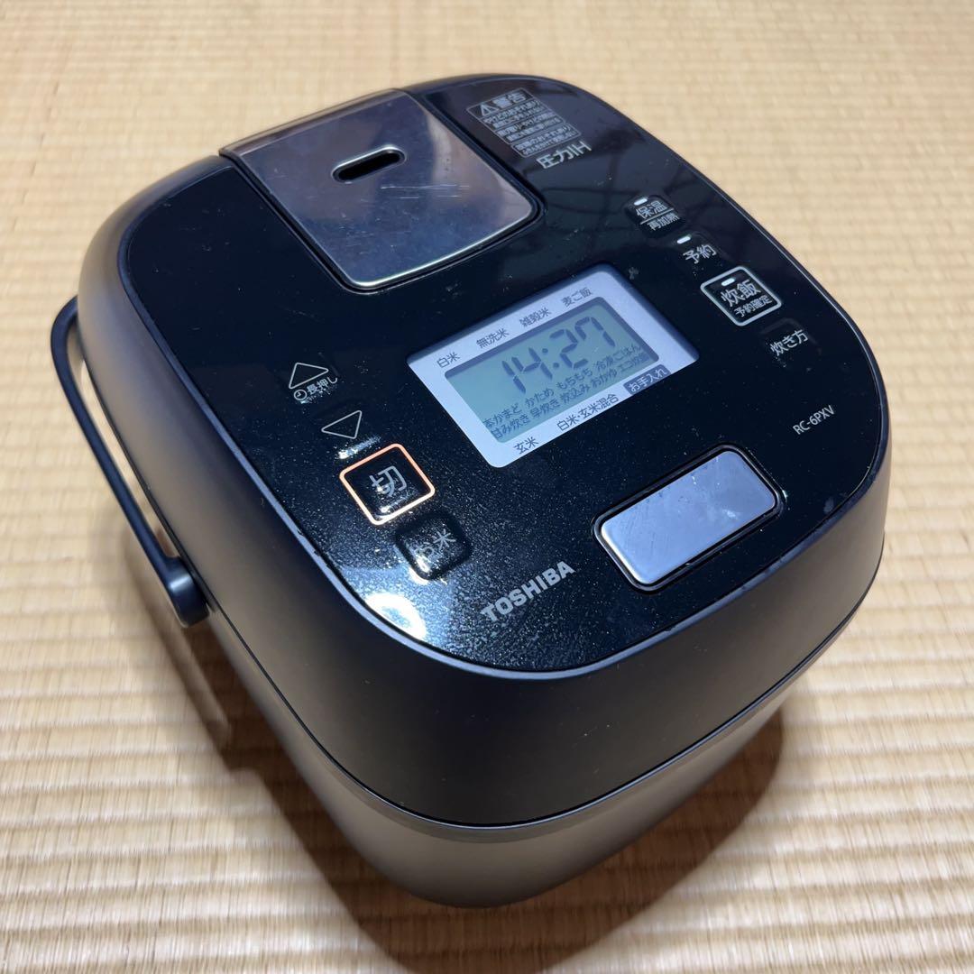 東芝TOSHIBA 圧力IHジャー炊飯器　黒　ブラック　RC-6PXV 23年製