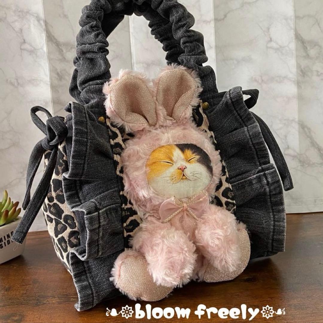 ね*】様 コヤンイサムチョン デニムリメイク【トートバッグ】 フリルバッグ ハン