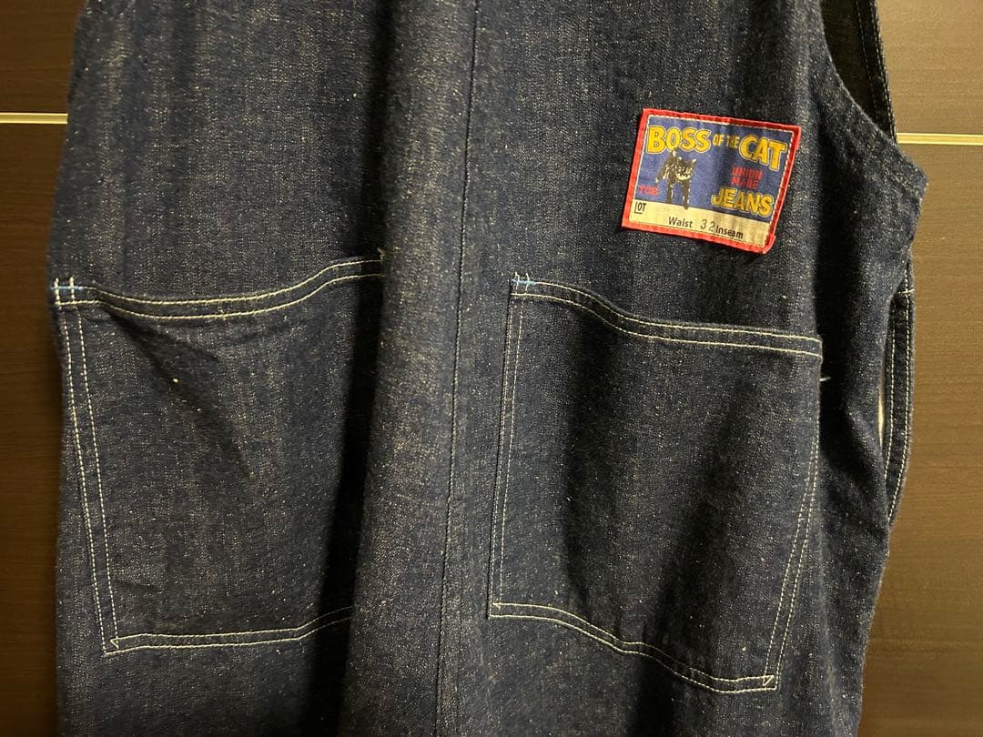 TCBジーンズBOSS OF THE CAT オーバーオール 32インチ