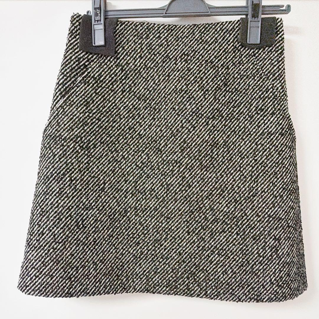 EMMEL REFINES EM ツィードライクボンディング ミニスカート S