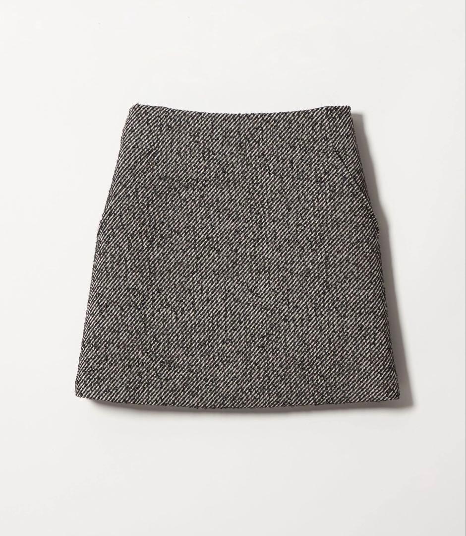 EMMEL REFINES EM ツィードライクボンディング ミニスカート S